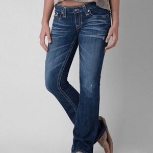 Big Star Liv jeans bootcut distressed low rise denim 26l